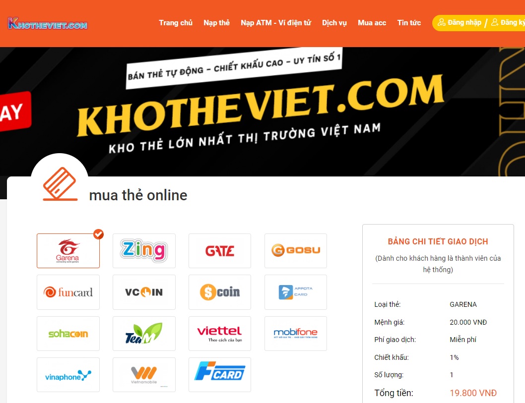 Website Khotheviet.com