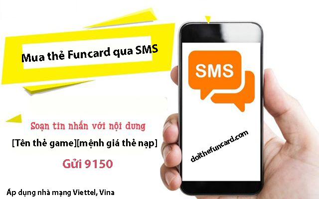 cách mua thẻ funcard bằng sms