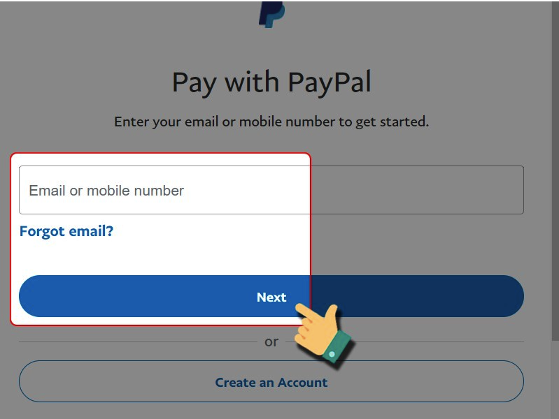 Đăng nhập tài khoản PayPal của bạn